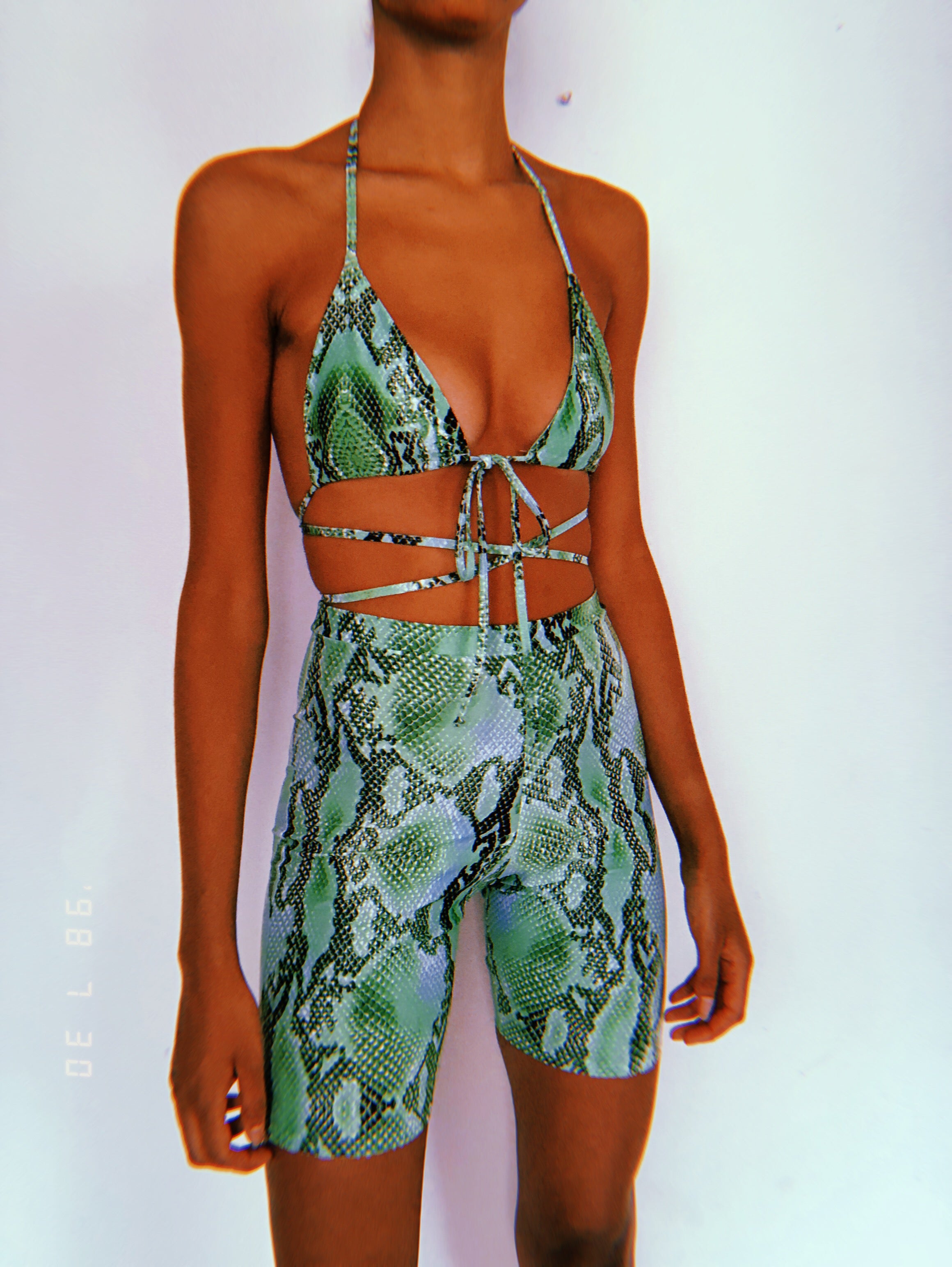 Snakey Cycling Shorts Set