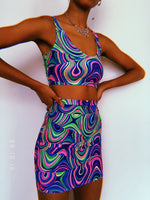 Kaleidoscope Crop Top Set