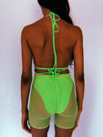 Green Sparkle Shorts Set