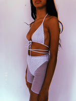 White Sparkle Short Set