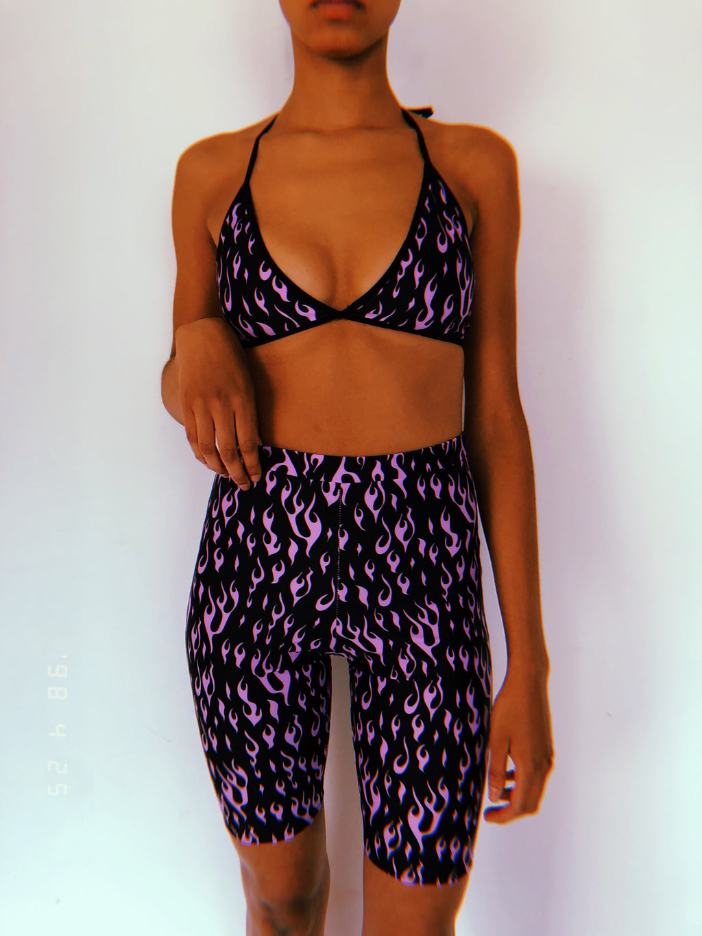 Lilac OG Bralette and Shorts Set