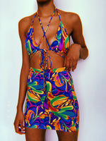 Psychedelic Skirt Set