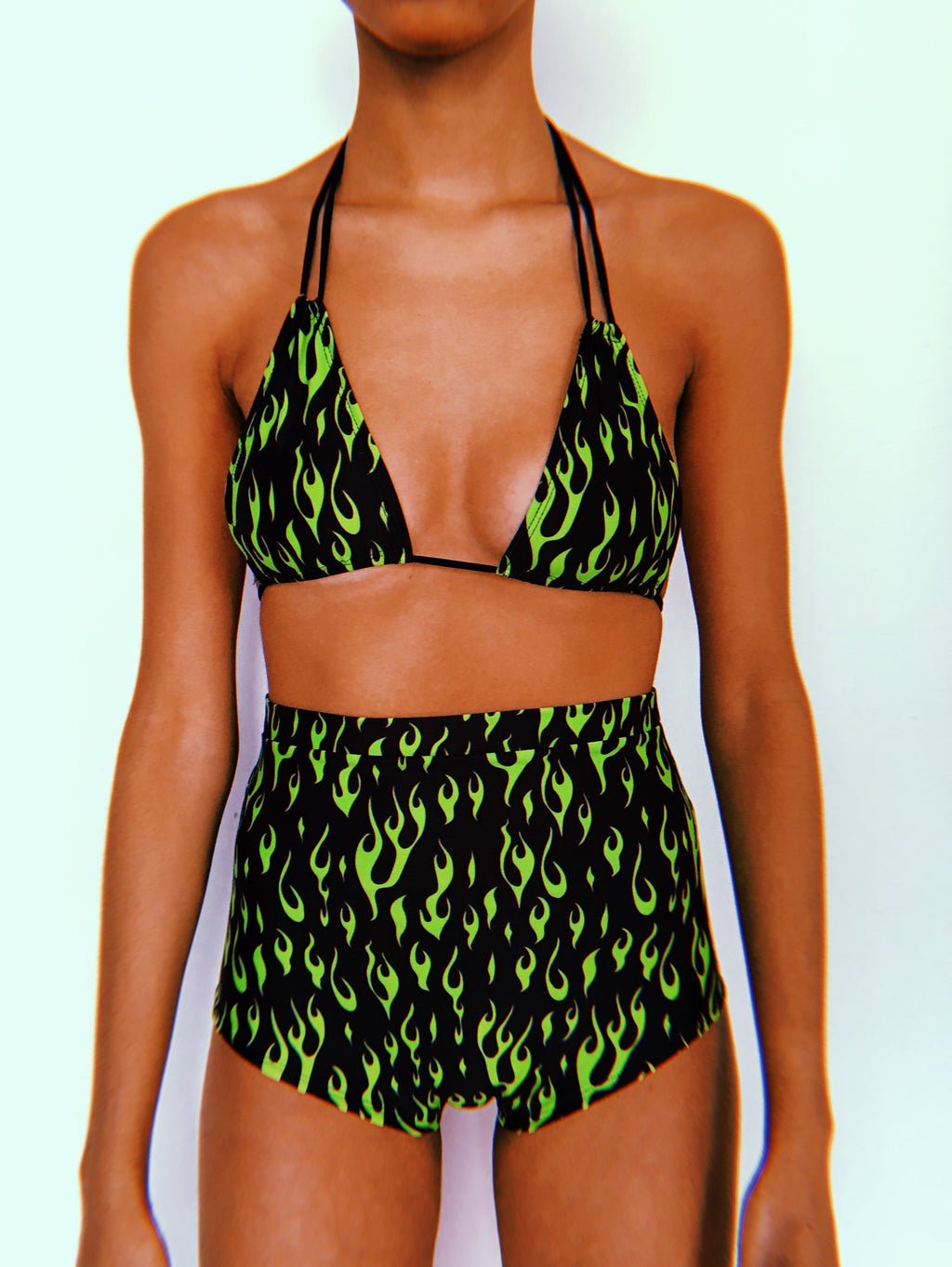 Neon Green OG Hot Pants Set