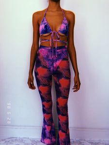 Swirl Mesh 3 Piece Flare Set