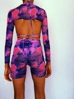 Swirl Mesh Cycling Shorts Set