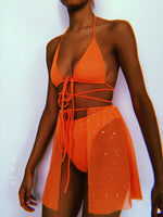 Neon Orange Sparkle Set