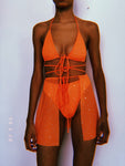 Neon Orange Sparkle Set