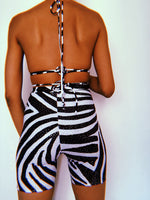 Glitz Zebra Cycling Shorts Set