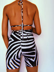 Glitz Zebra Cycling Shorts Set