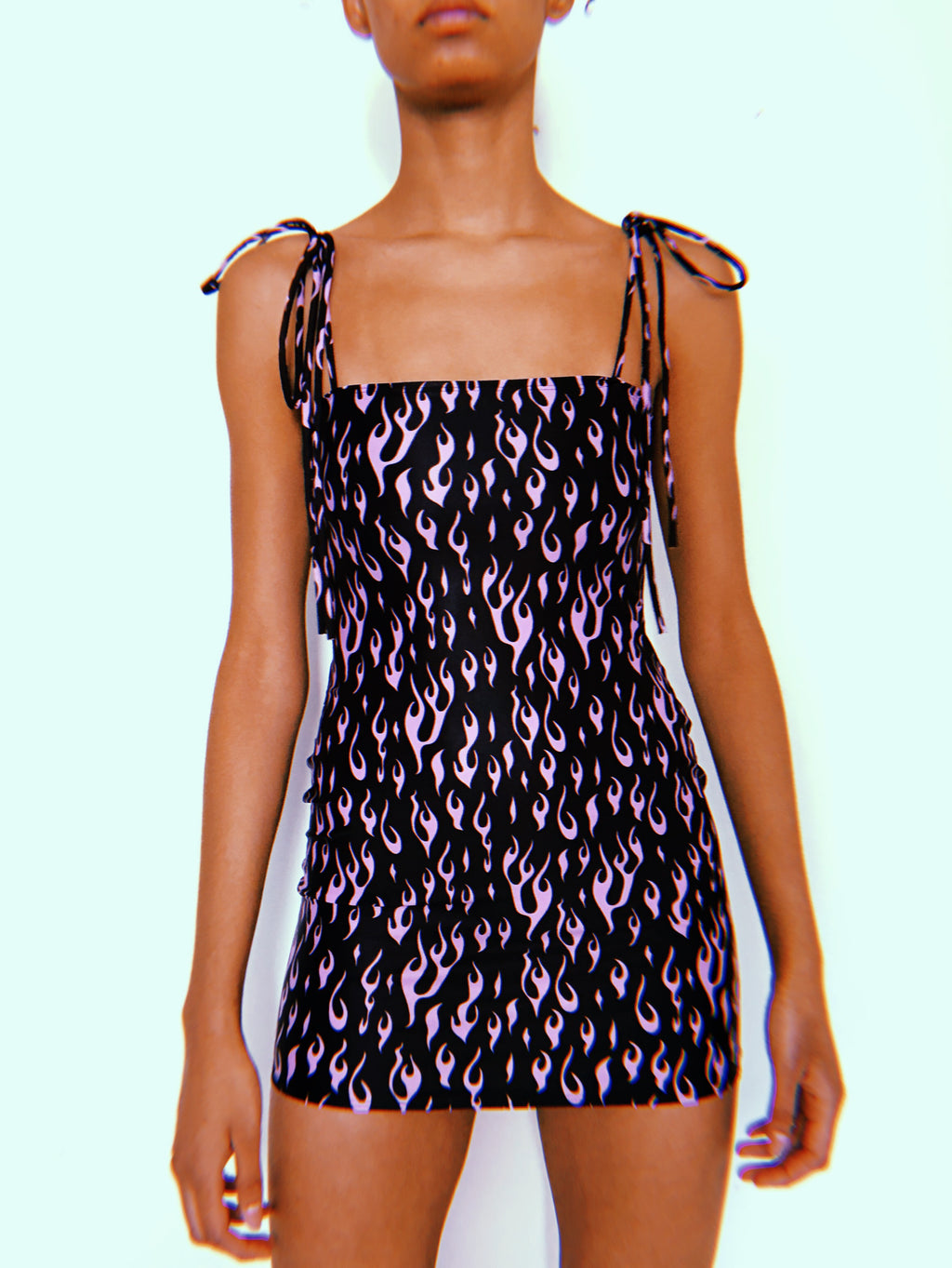 Lilac OG Tie Up Dress