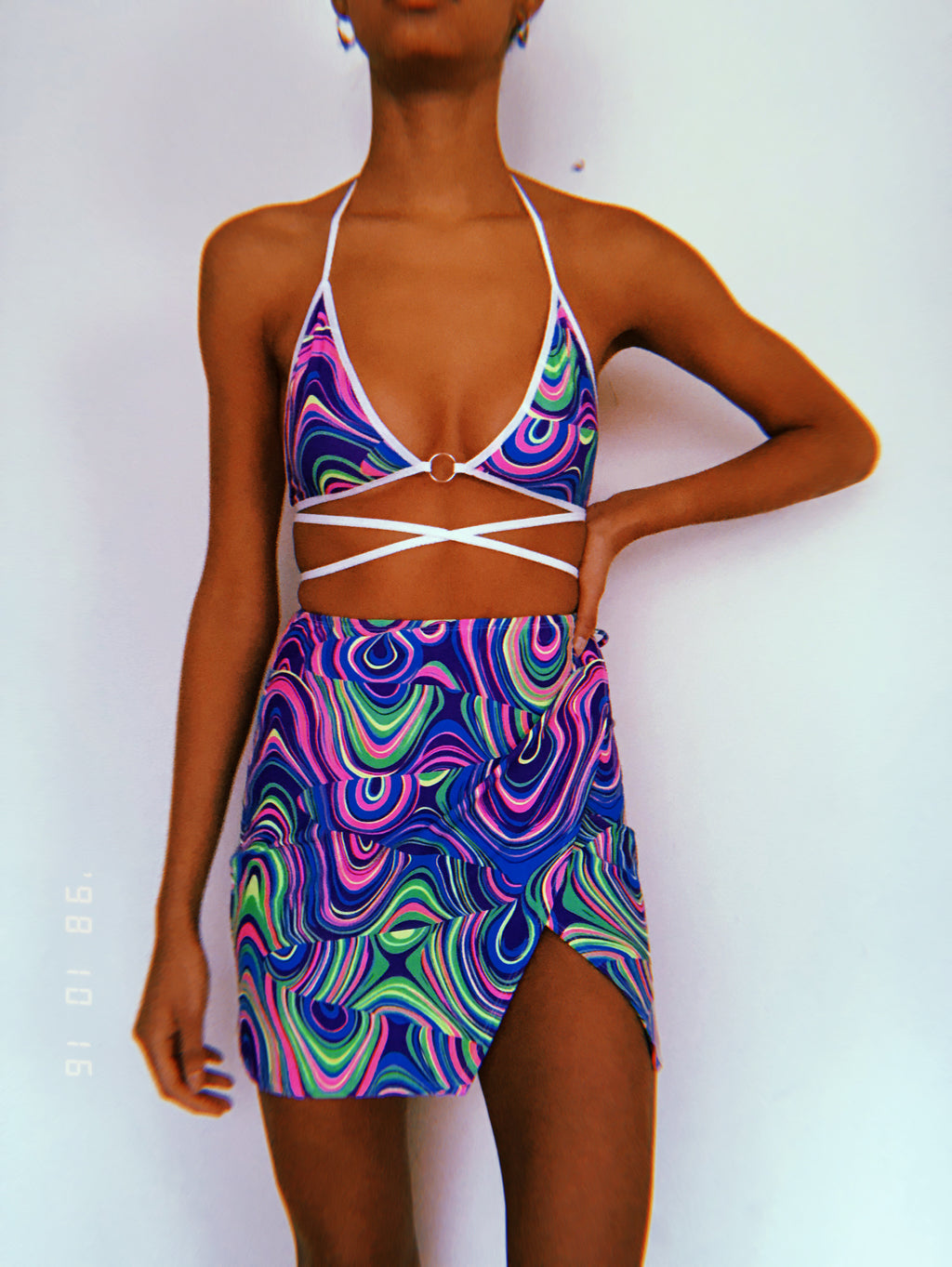Kaleidoscope Wrap Skirt Set