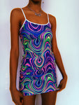 Kaleidoscope White Strap Dress