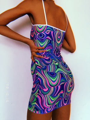 Kaleidoscope White Strap Dress