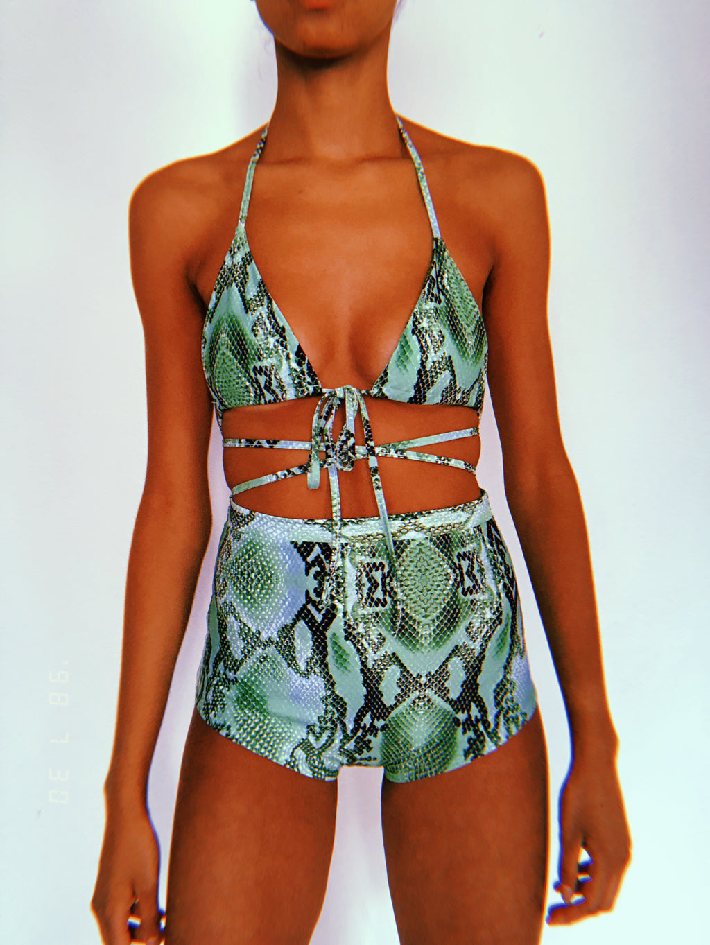 Snakey Hotpants Set