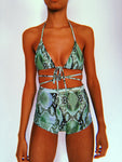 Snakey Hotpants Set