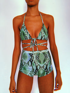 Snakey Hotpants Set