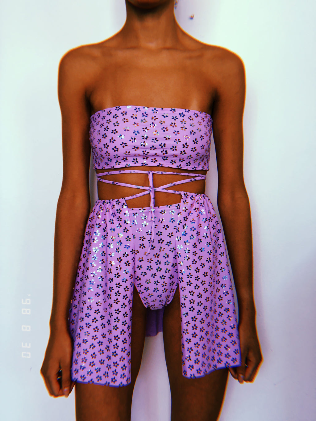 Flower Power Open Skirt Set
