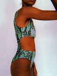 Snakey Cut Body Suit