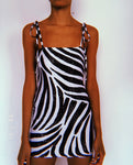 Glitz Zebra Baby Doll Dress