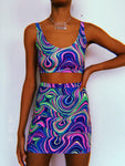 Kaleidoscope Crop Top Set