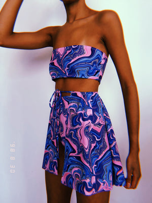 Candy Open Front Skirt Set