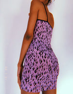 Purple Flame Mesh Dress