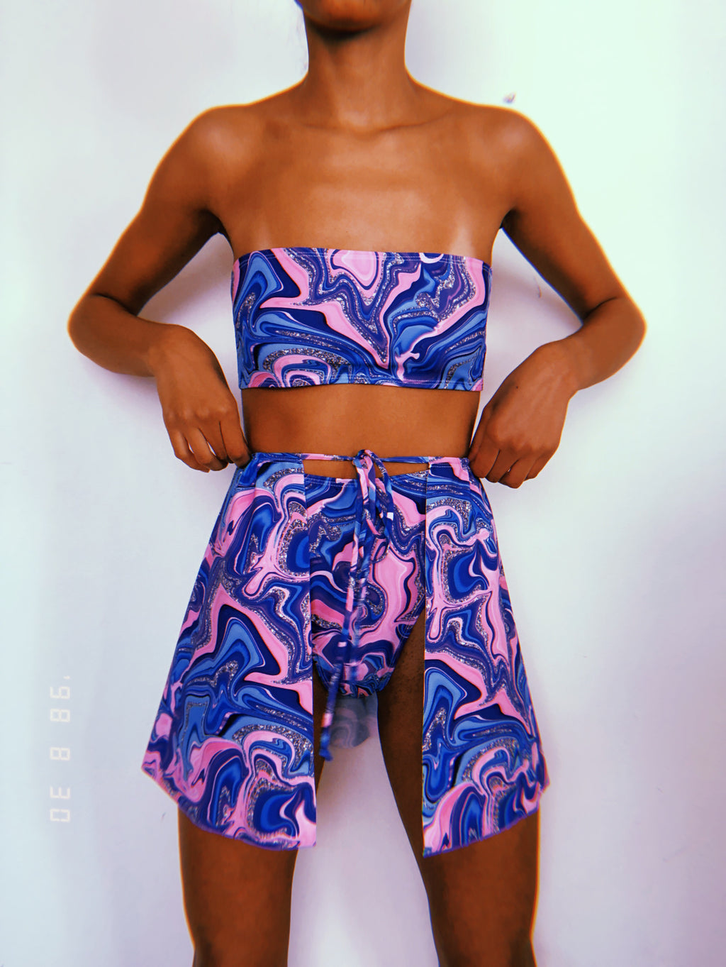 Candy Open Front Skirt Set