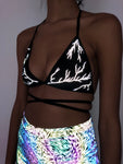 Lightening Bolt Reflective Bralette