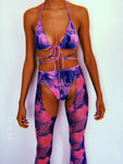 Swirl Mesh Long Chap Set