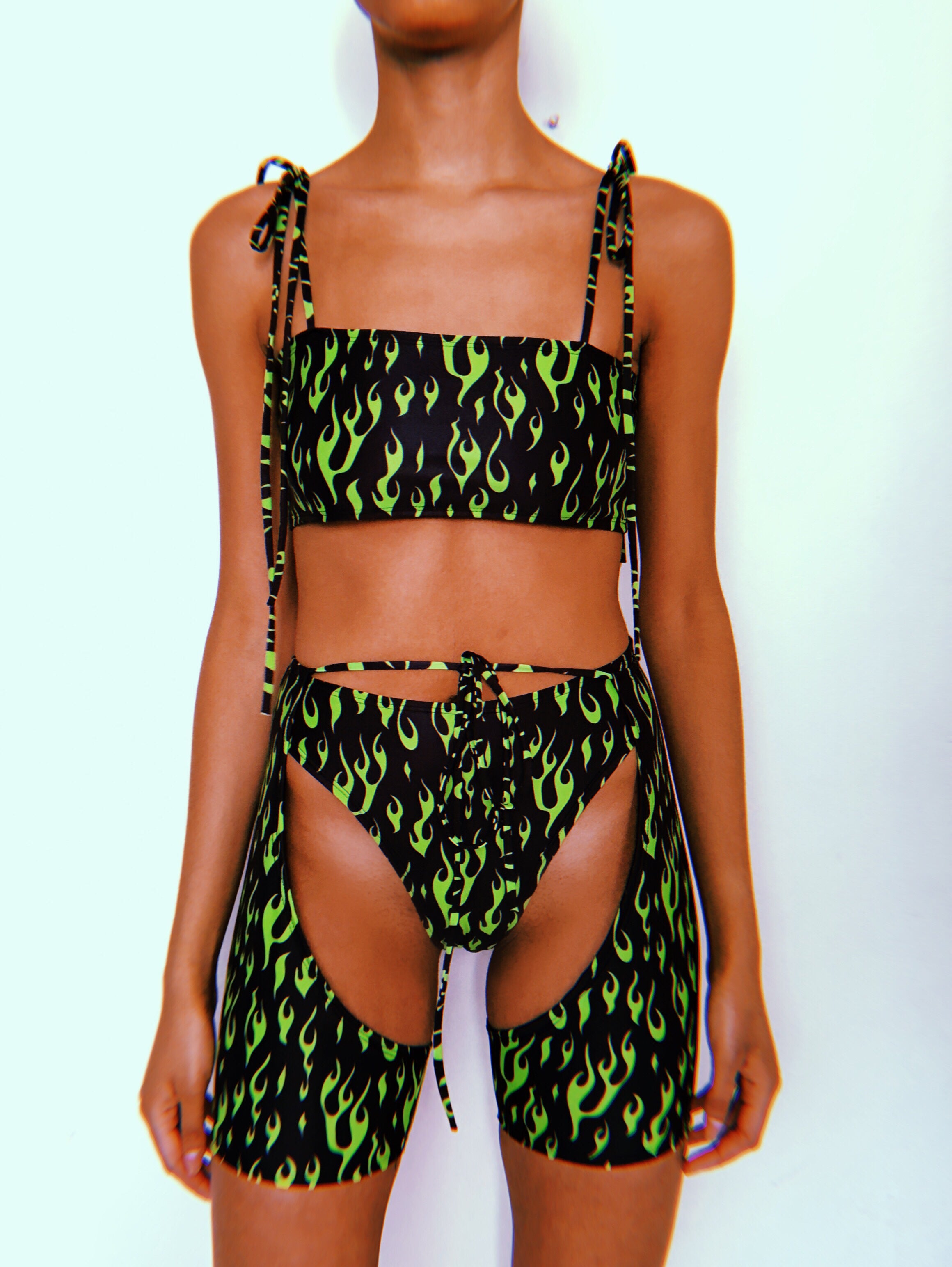 Neon Green OG Bandeau Set