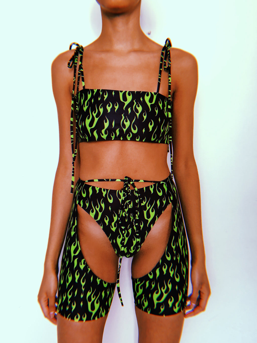 Neon Green OG Bandeau Set