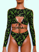 Neon Green OG Extreme Crop Set