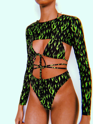 Neon Green OG Extreme Crop Set