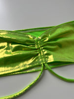 (26) Size 8- Green Ruched Bikini Set