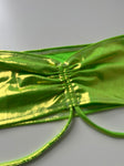 (26) Size 8- Green Ruched Bikini Set