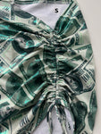 (16) - Size 8 - Dollar Bill Ruched Skirt