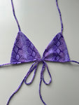 (20) - Size 10 - Purple Snake Bikini