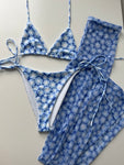 (40) - Size 8 - Blue Flower Power Set