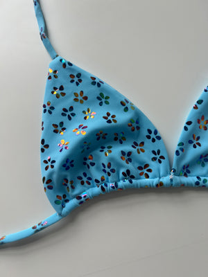 (45) - Size 4-6 - Flower Bikini Top