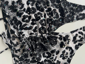 (10) Size 12 - Cheetah Ruched Halter
