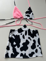 (12) Size 8 - Cow Print Set