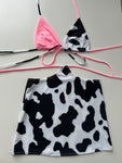 (12) Size 8 - Cow Print Set