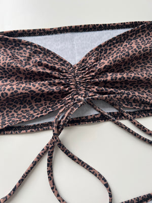 (15) Size 8 - Cheetah Ruched Set
