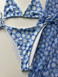 (40) - Size 8 - Blue Flower Power Set
