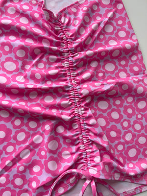 (11) Size 8 -  Flower Ruched Skirt
