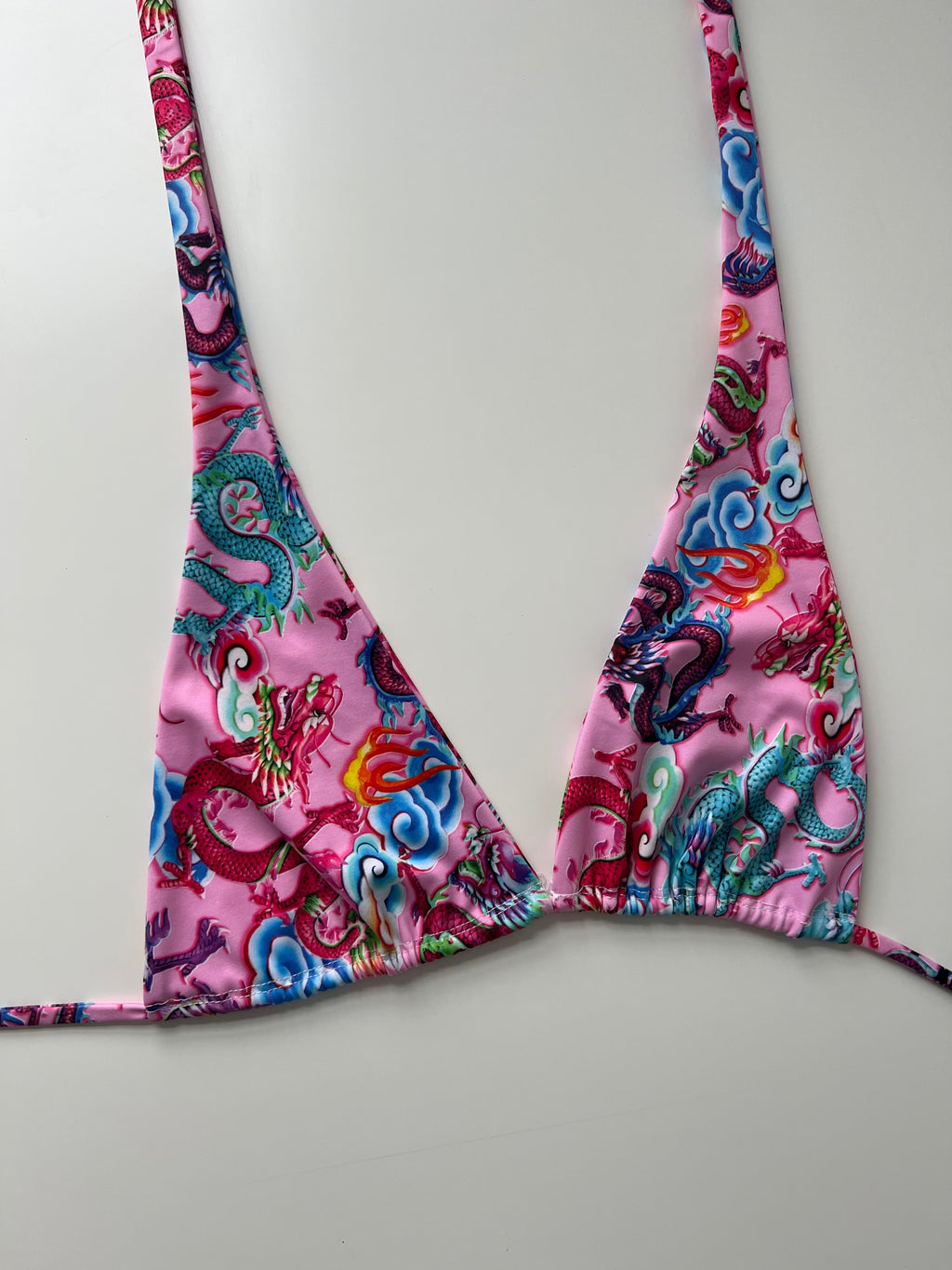 (32) - Size 8 - Dragon Bikini Top