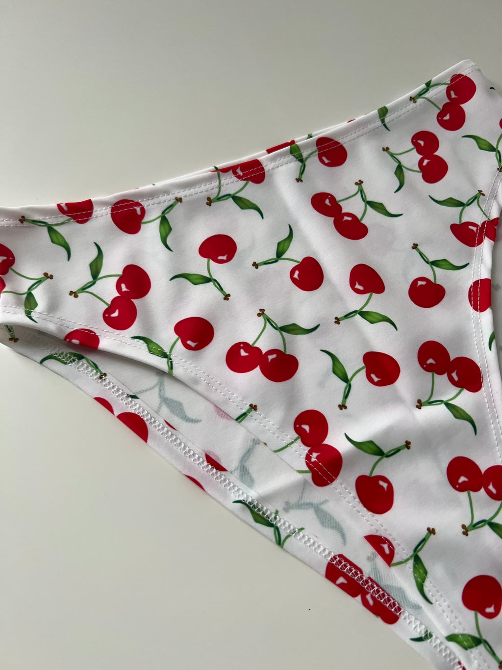 (73) - Size 8 - Cherry Bikini Bottoms