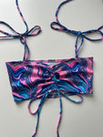 (6) Size 4-6 - Glitter Ruched Bandeau
