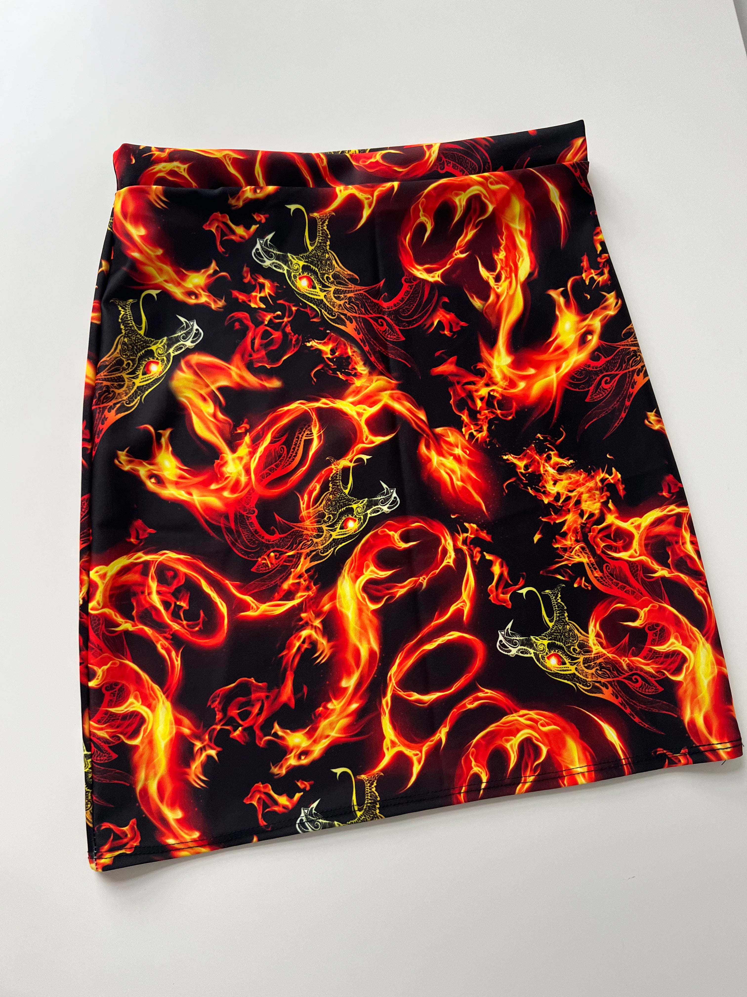 (13) Size 8 - Fire Dragon Skirt