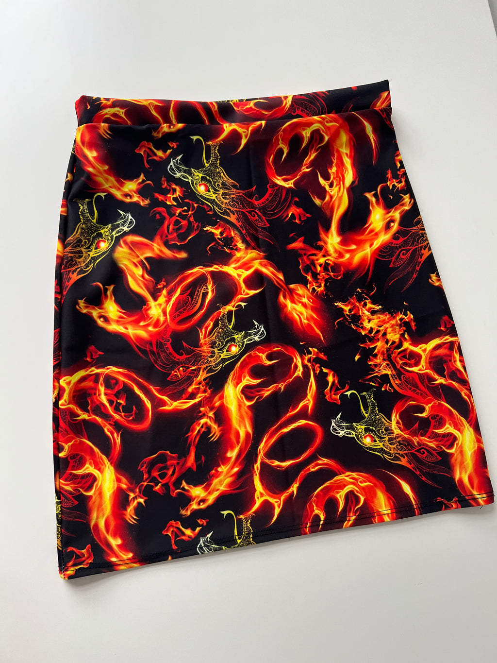 (13) Size 8 - Fire Dragon Skirt